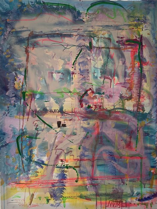 Untitled (Grid Study) — Acrylic on canvas